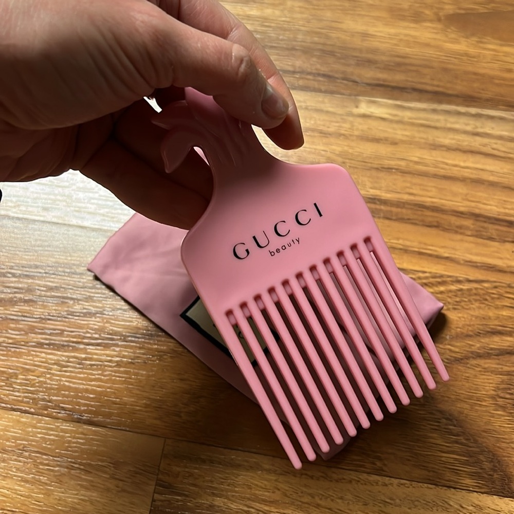 Gucci Pink Hair Comb with pouch - Picture 3 of 4